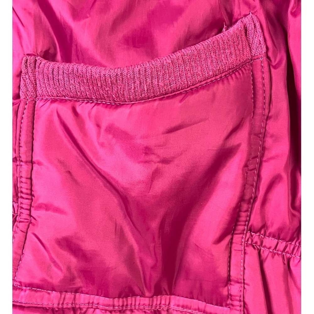 Baby Phat Puffer Coat Kids 14 Pink Faux Fur Hood Longline Quilted Winter Jacket - Picture 10 of 16